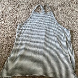 Stripped High Neck Top